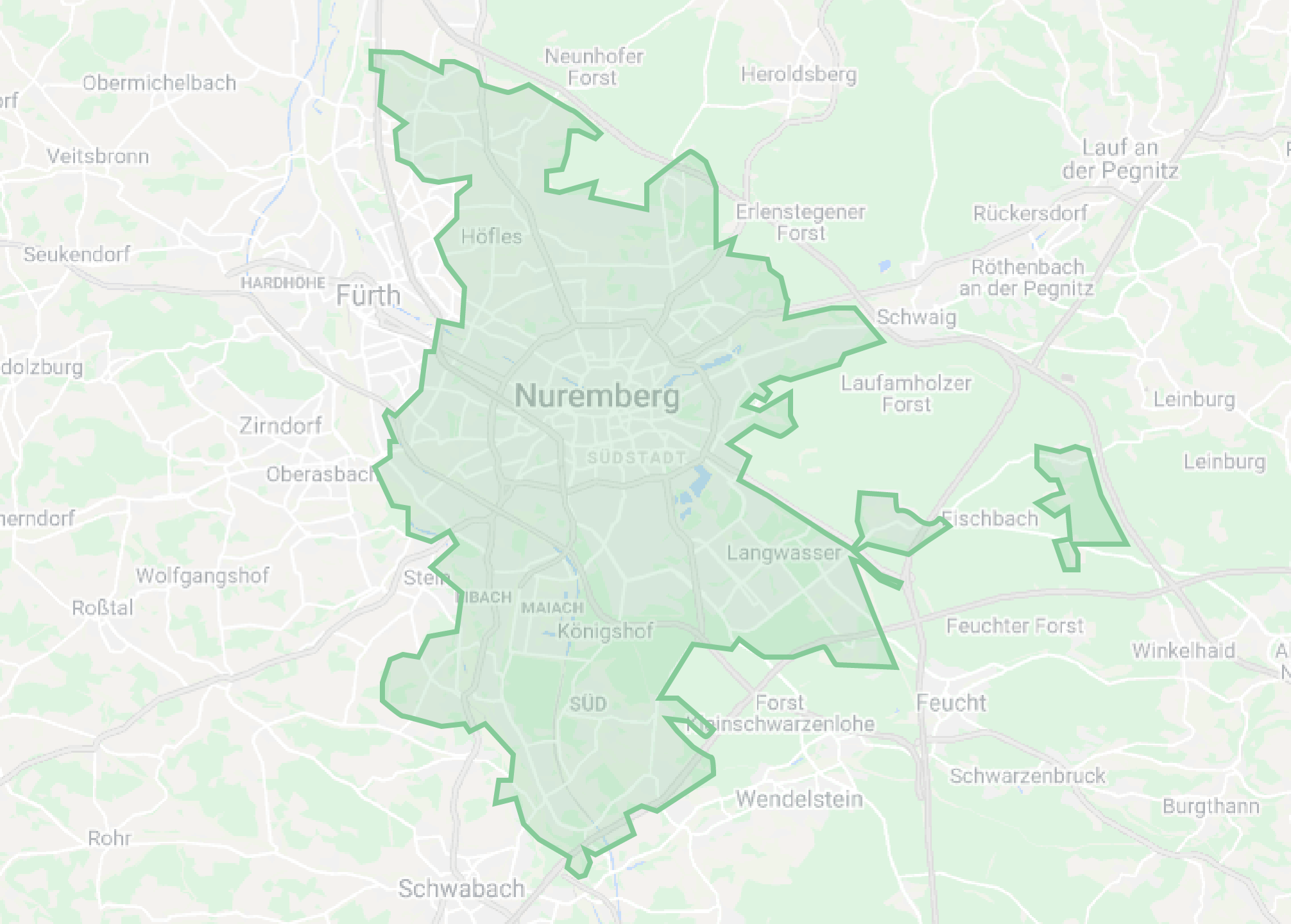 felmo Einzugsgebiet in Nürnberg