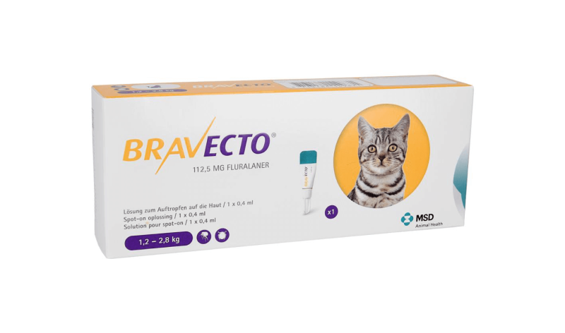 bravecto spot on fur katzen felmo